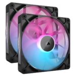 Corsair iCUE LINK RX140 RGB 14cm Case Fan - 2 Pack, Black