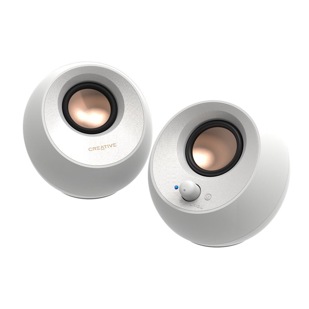 Creative Labs Pebble V3 White Wired & Wireless 10 W