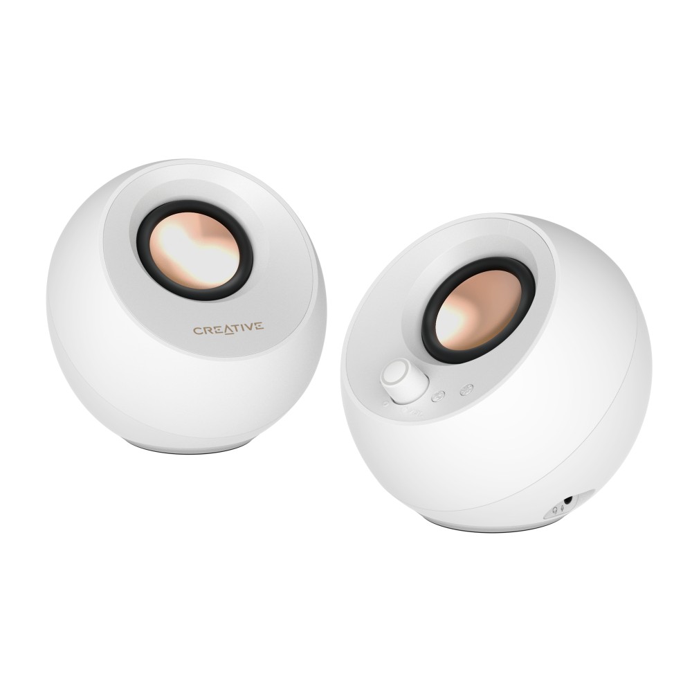 Creative Pebble Pro White Speakers