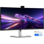 DELL Pro P P3426WEV 34.1" 3440x1440 Wide Quad HD Black Silver