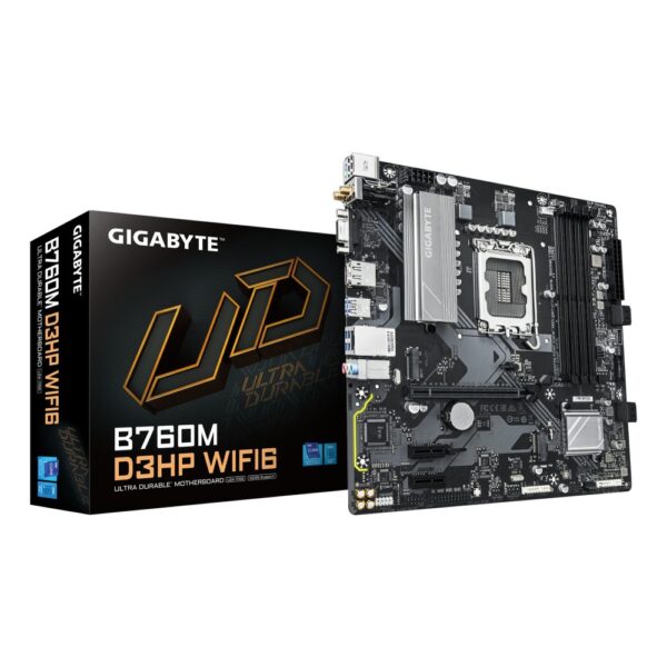 GIGABYTE B760M D3HP WIFI6 Motherboard - LGA1700, DDR5, Wi-Fi 6