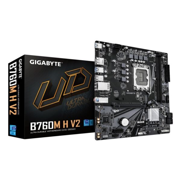 GIGABYTE B760M H V2 Motherboard - LGA1700, mATX, DDR5