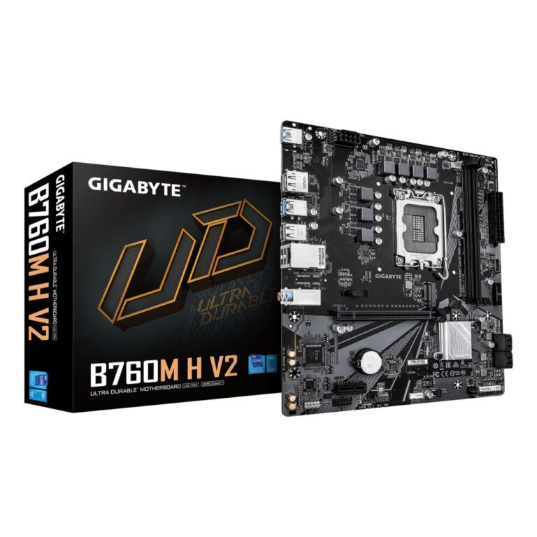 GIGABYTE B760M H V2 Motherboard - LGA1700, mATX, DDR5