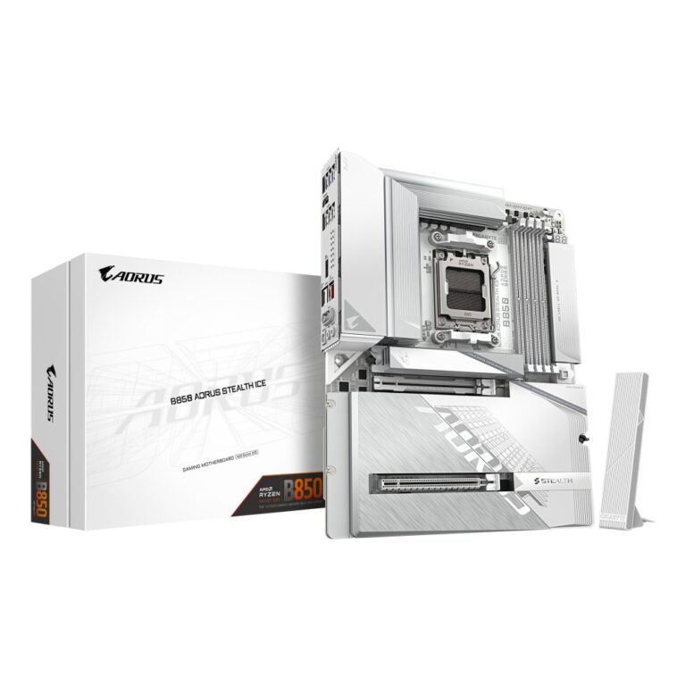 GIGABYTE B850 AORUS STEALTH ICE AM5 DDR5 ATX Motherboard