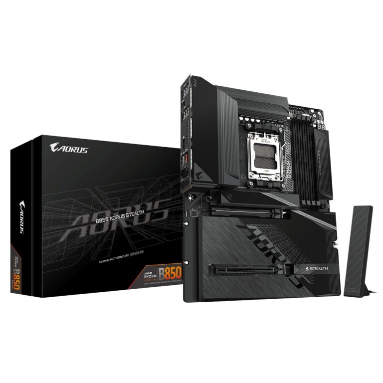 GIGABYTE B850 AORUS STEALTH Motherboard - AM5, B850, DDR5, Wi-Fi 7