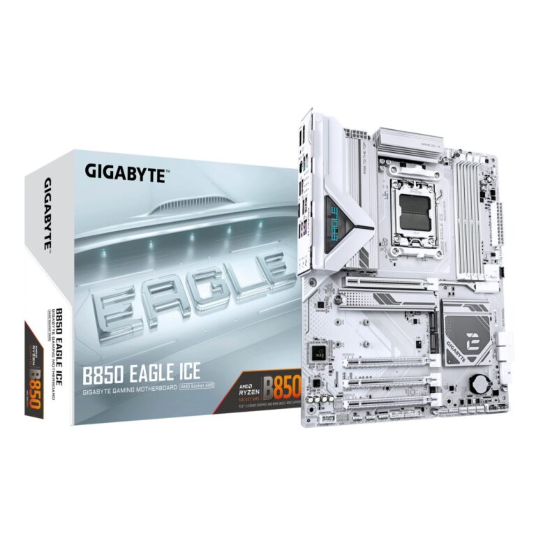 GIGABYTE B850 EAGLE ICE Motherboard for AMD Ryzen 9000, DDR5