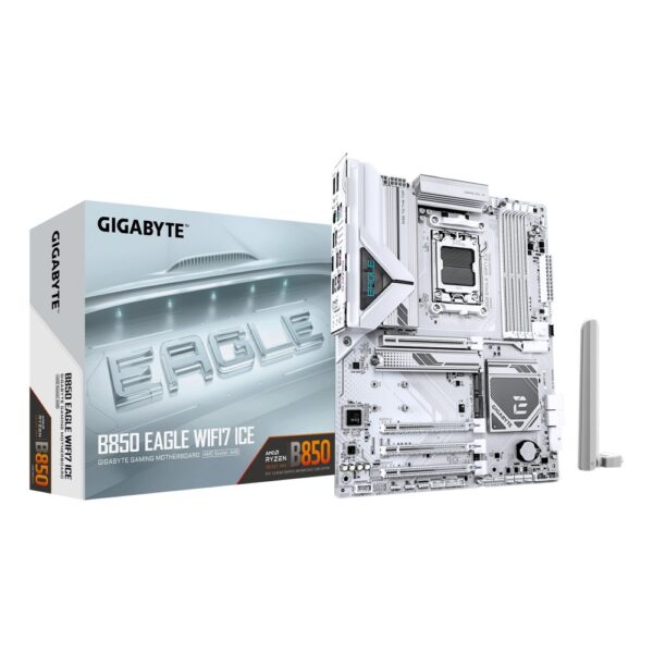 GIGABYTE B850 EAGLE WIFI7 ICE Motherboard - AM5, DDR5, PCIe 5.0