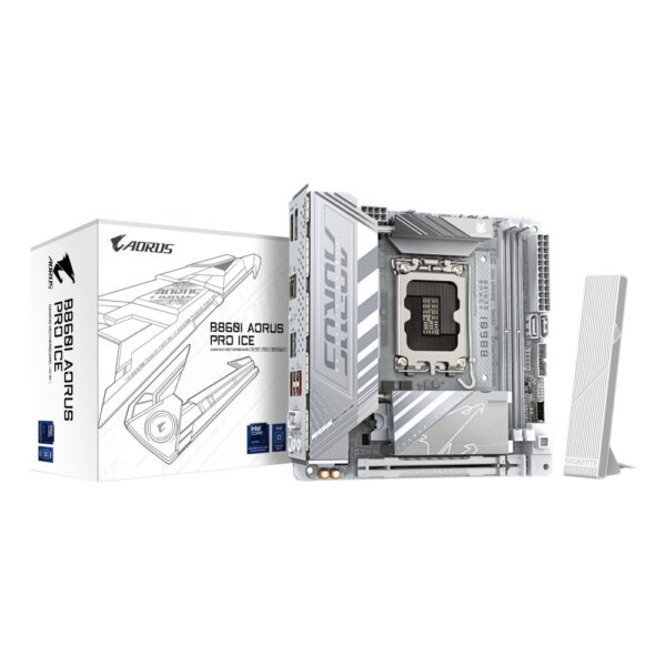 GIGABYTE B860I AORUS PRO ICE Motherboard - LGA1851, DDR5, Wi-Fi 7