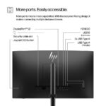 HP 5 Pro 23.8" FHD Monitor - 524pf