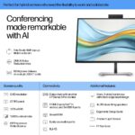 HP 5 Pro 27 QHD USB-C Conferencing Monitor 527pm