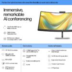 HP 5 Pro 34 inch WQHD USB-C Conferencing Monitor - 534pm