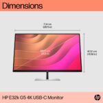 HP E32k G5 32" 4K USB-C Monitor