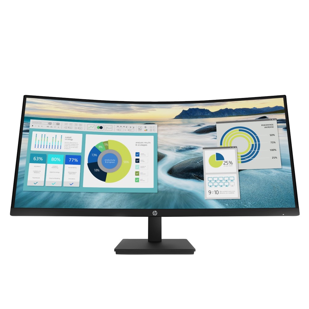 HP P34hc G4 34" WQHD USB-C Curved Monitor