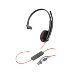 HP Poly Blackwire 3210 Monaural USB-C Headset + Adapter