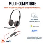 HP Poly Blackwire 3225 Stereo USB-C Headset +3.5mm Plug