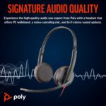 HP Poly Blackwire 3225 Stereo USB-C Headset +3.5mm Plug