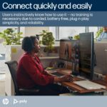 HP Poly Blackwire 3310 Monaural USB-C Headset + USB-C/A Adapter, Teams Certified