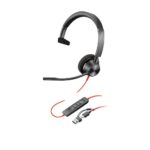 HP Poly Blackwire 3310 Monaural USB-C Headset with Adapter