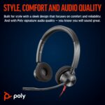 HP Poly Blackwire 3320 Stereo USB-C Headset + Adapter