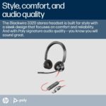 HP Poly Blackwire 3320 Stereo USB-C Headset for Microsoft Teams