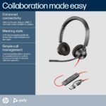 HP Poly Blackwire 3320 Stereo USB-C Headset for Microsoft Teams
