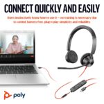 HP Poly Blackwire 3325 Stereo Headset USB-C + 3.5mm + Adapter