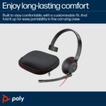 HP Poly Blackwire 5210 Monaural Headset USB-C + 3.5mm + Adapter