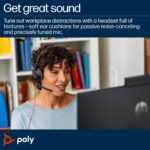 HP Poly Blackwire 5210 Monaural USB-C Headset +3.5mm Adapter
