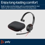 HP Poly Blackwire 5210 Monaural USB-C Headset +3.5mm Adapter