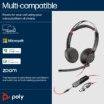 HP Poly Blackwire 5220 Stereo USB-C Headset +3.5mm + USB-C/A Adapter