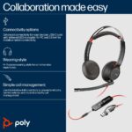 HP Poly Blackwire 5220 USB-C Headset +3.5mm & Adapter (Bulk)