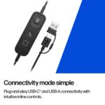 HP Poly Mission 625 Stereo USB Headset