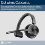 HP Poly Voyager 4310-M USB-C Headset + BT700 Dongle + Charging Stand (Microsoft Teams Certified)