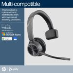 HP Poly Voyager 4310 Microsoft Teams Headset + BT700 Dongle + Charging Stand