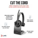 HP Poly Voyager 4310 UC Monaural Headset + BT700 USB-A Adapter + Charging Stand