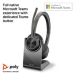 HP Poly Voyager 4320-M Headset + BT700 Dongle + Charging Stand