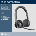 HP Poly Voyager 4320 MS Teams Headset + BT700 Dongle + Stand
