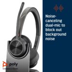 HP Poly Voyager 4320 UC Stereo USB-A Headset + BT700 Adapter + Stand