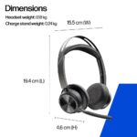 HP Poly Voyager Focus 2 Microsoft Teams USB-C Headset + Adapter