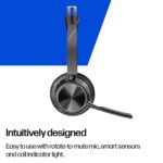 HP Poly Voyager Focus 2 USB-C Headset + USB-C/A Adapter