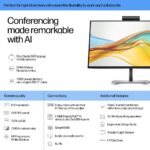 HP Series 5 Pro 23.8" FHD USB-C Conferencing Monitor - 524pm