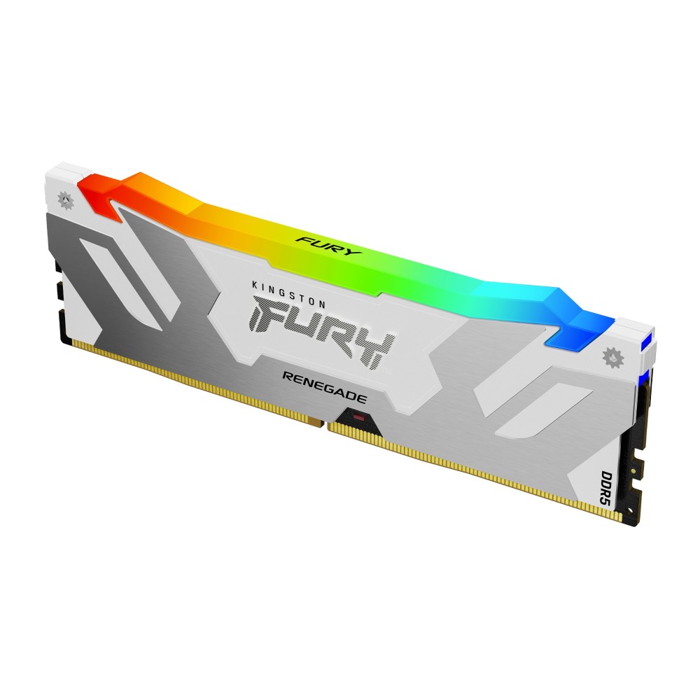 Kingston FURY 32GB 6400MT/s DDR5 CL32 DIMM Renegade RGB White Kingston FURY 32GB 6400MT/s DDR5 CL32 DIMM Renegade RGB White