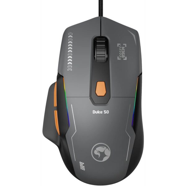 MARVO Duke 50 M368 Wired Gaming Mouse, 12800 DPI, 1000Hz, RGB, 68g
