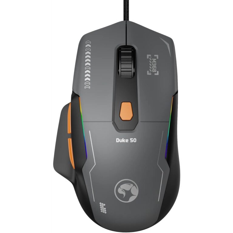 MARVO Duke 50 M368 Wired Gaming Mouse, 12800 DPI, 1000Hz, RGB, 68g