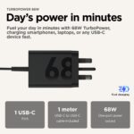 Motorola TurboPower 68W Universal Black AC Fast Charger