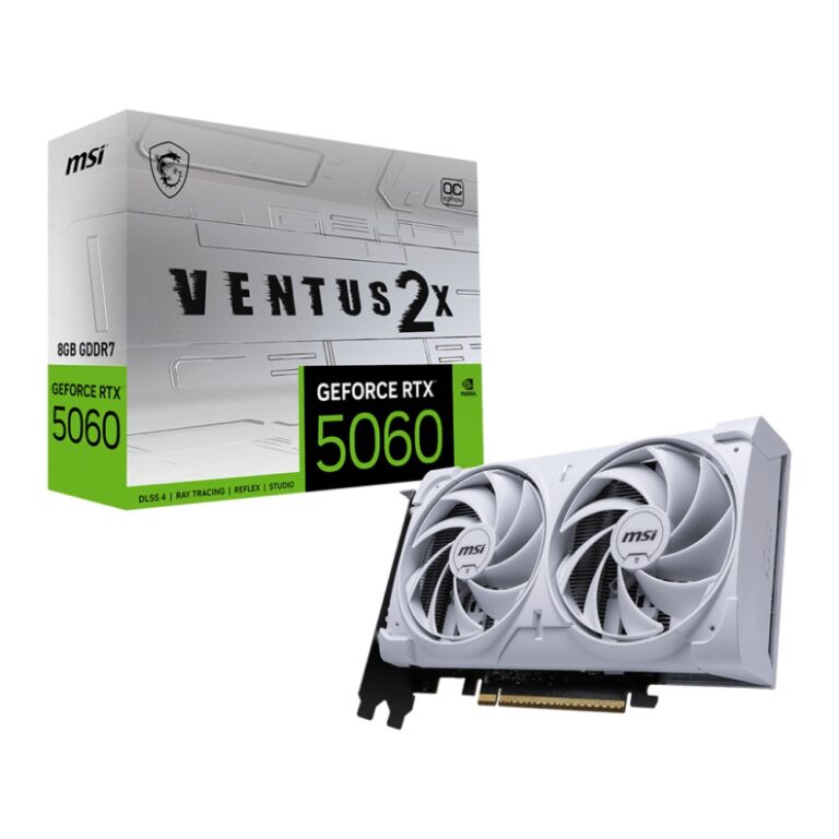 MSI GeForce RTX 5060 VENTUS 2X OC WHITE 8GB GDDR7