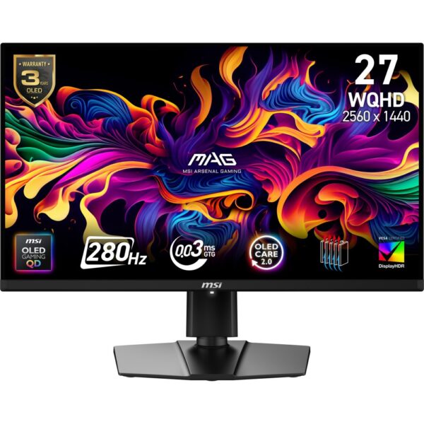 MSI MAG 271QP QD-OLED 26.5" 2560x1440 28Hz Monitor