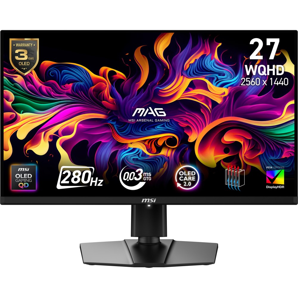 MSI MAG 271QP QD-OLED 26.5" 2560x1440 28Hz Monitor