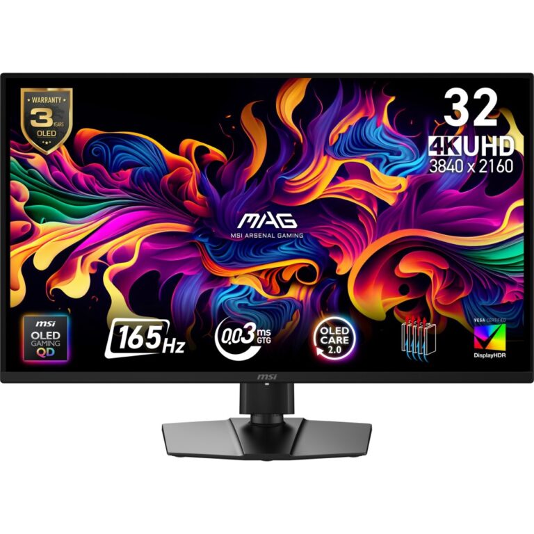 MSI MAG 322UP QD-OLED E16 31.5" 4K UHD Monitor
