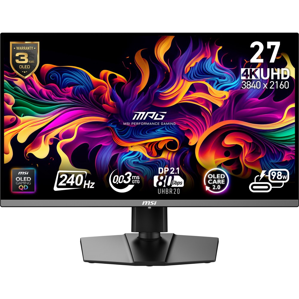 MSI MPG 272URX QD-OLED 26.5" 4K 240Hz Monitor